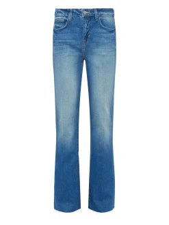 L'AGENCE Spring '24 Catalog|Spring Collection|Tiana Raw-Hem Wide-Leg Jean Cowan