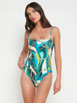 L'AGENCE Spring Collection|Swimwear|Tory One-Piece Swimsuit Multi