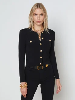 L'AGENCE All Things Black|Knitwear|Toulouse Cardigan Black