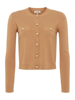 L'AGENCE Back in Stock|Spring Collection|Toulouse Cardigan Soft Camel