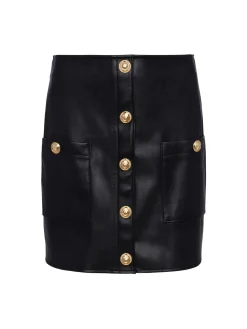 L'AGENCE All Things Black|Back in Stock|Truman Mini Skirt Black