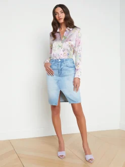 L'AGENCE Spring '24 Catalog|Spring Collection|Tylee Jean Skirt PALISADE