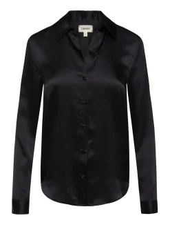 L'AGENCE All Things Black|Silks|Tyler Silk Blouse Black