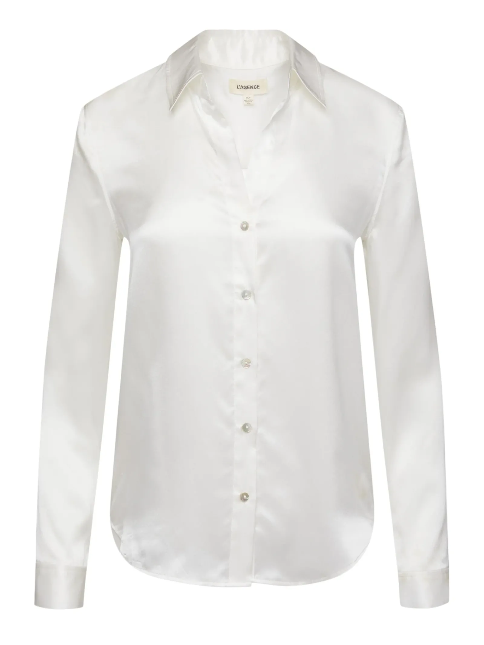 L'AGENCE Nouveau Whites|Silks|Tyler Silk Blouse Ivory
