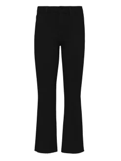 L'AGENCE All Things Black|Petite|Wanda Coated Wide-Leg Jean Noir Coated