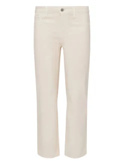 L'AGENCE Nouveau Whites|Petite|Wanda Coated Wide-Leg Jean French Vanilla Coated