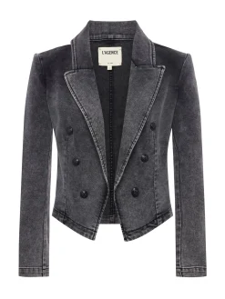 L'AGENCE Spring Collection|Blazers & Jackets|Wayne Denim Blazer Magnesite