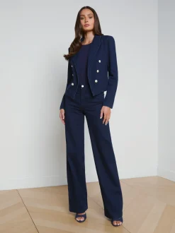 L'AGENCE Sets|Back in Stock|Wayne Denim Blazer Palomino