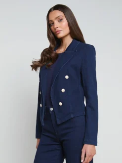 L'AGENCE Sets|Back in Stock|Wayne Denim Blazer Palomino