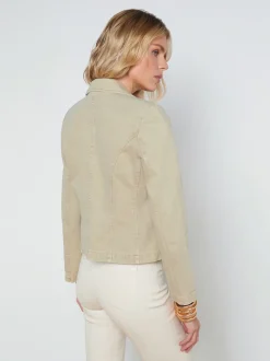 L'AGENCE Spring Collection|Blazers & Jackets|Wayne Denim Blazer Sand Dune