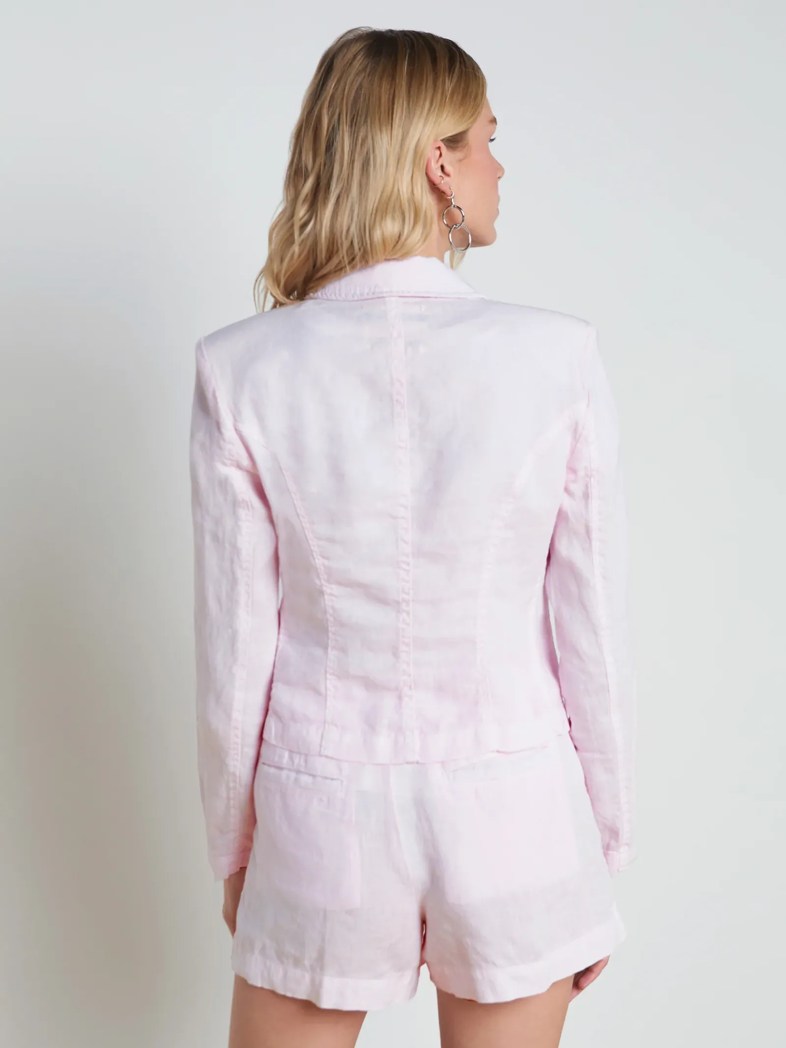 L'AGENCE Sets|Spring '24 Catalog|Wayne Linen Blazer Lilac Snow