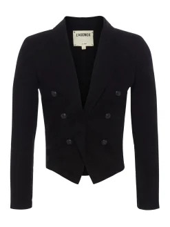 L'AGENCE All Things Black|Linen|Wayne Linen Blazer Black