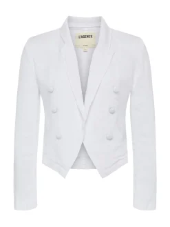 L'AGENCE Nouveau Whites|Linen|Wayne Linen Blazer Blanc