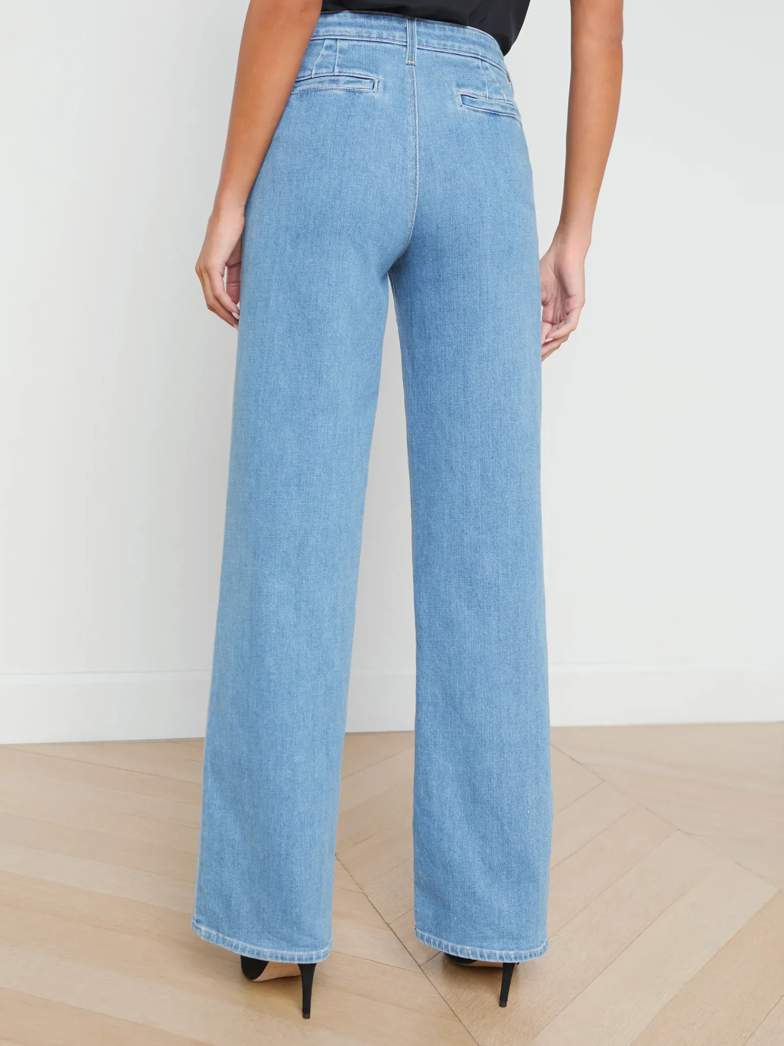 L'AGENCE Spring '24 Catalog|Wide & Relaxed|Weston Wide-Leg Jean Belize