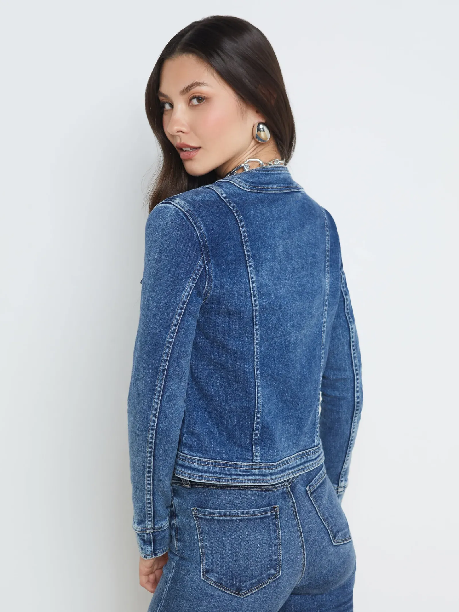 L'AGENCE Denim Jackets|Best Sellers|Yari Jacket Rhodes
