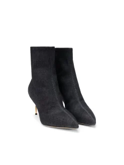 L'AGENCE Resort Collection|Heels & Pumps|Zoe Bootie Black Denim