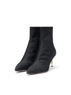 L'AGENCE Resort Collection|Heels & Pumps|Zoe Bootie Black Denim